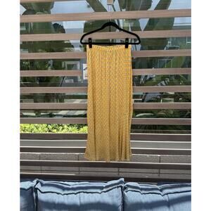 NWT RHODE Women's Dainty Lotus Print Midi Skirt Target Collab NEW Yellow Floral